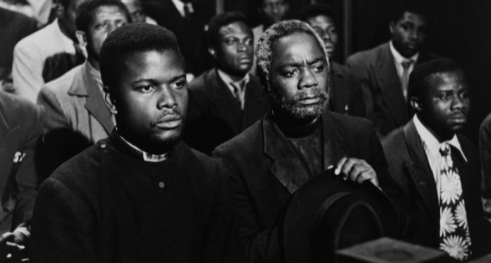 Scene from movie Cry the Beloved Country, with Sidney Poitier
