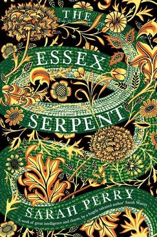 A graphic of the cover of The Essex Serpent