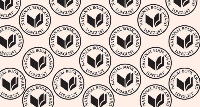 repeating 2022 national book award for young people's literature longlist logo