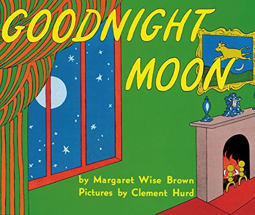 cover of Goodnight Moon by Margaret Wise Brown; illustration of a full moon seen through a window