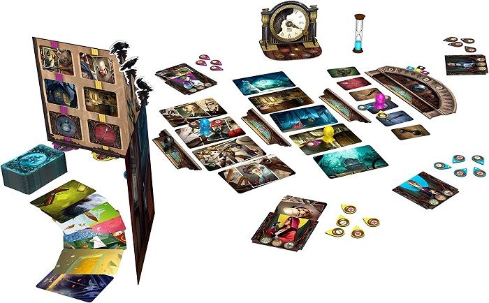 Image of Mysterium board game with all components
