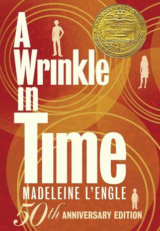 orange 50th anniversary cover of A Wrinkle in Time