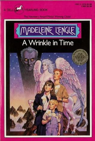 cover of A Wrinkle in Time with detailed character illustrations