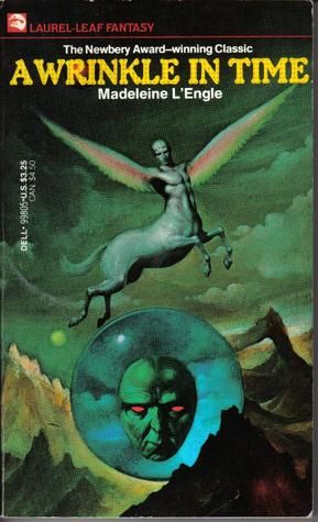cover of A Wrinkle in Time with a centaur with rainbow arms