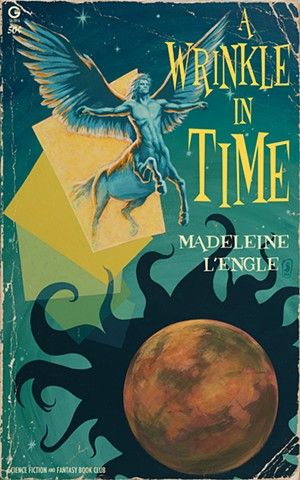 cover of A Wrinkle in Time with centaur and void