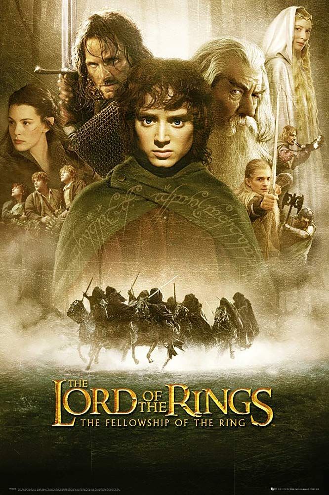 poster for Peter Jackson's Fellowship of the Ring movie