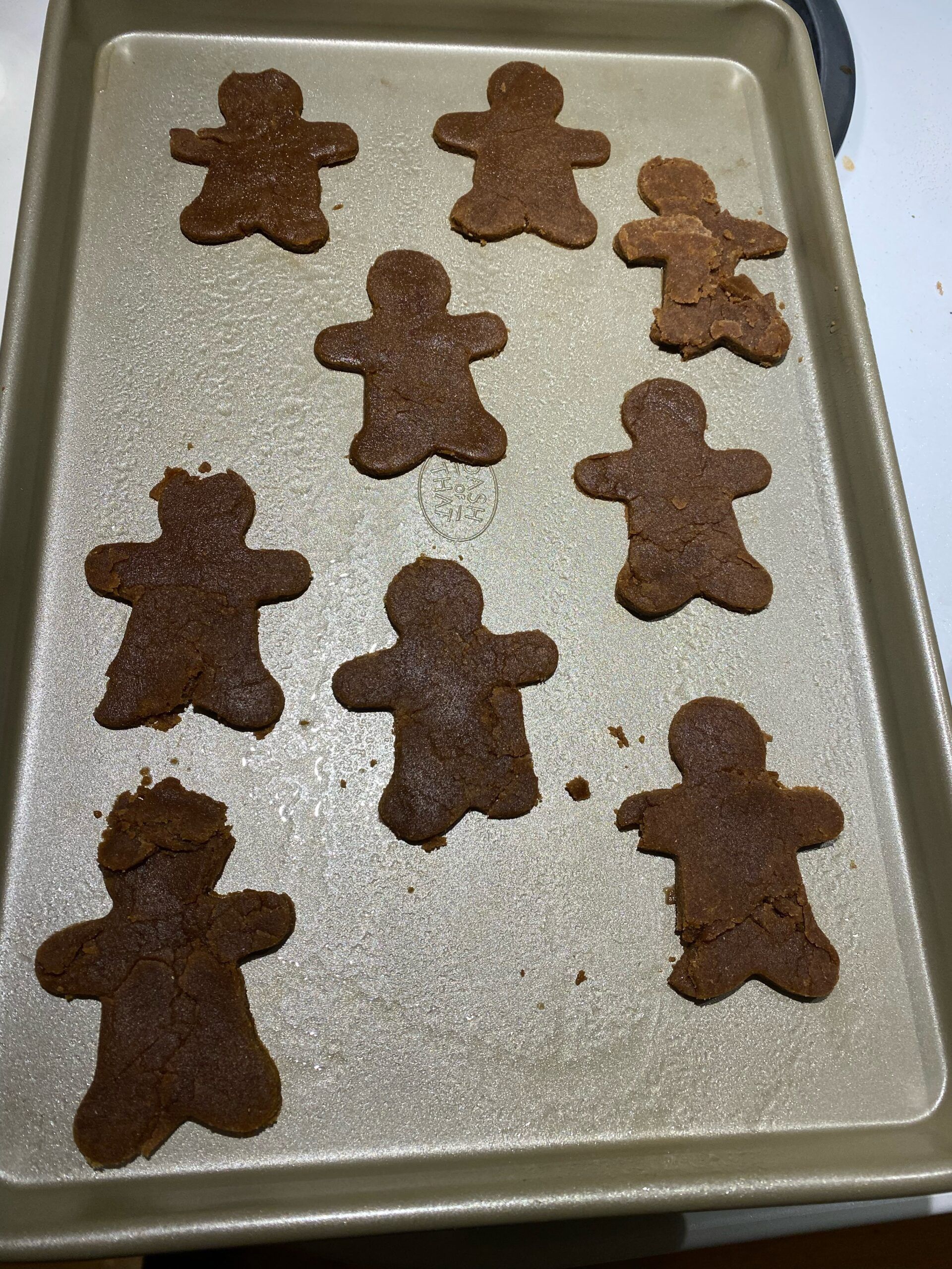 crumbly gingerbread men