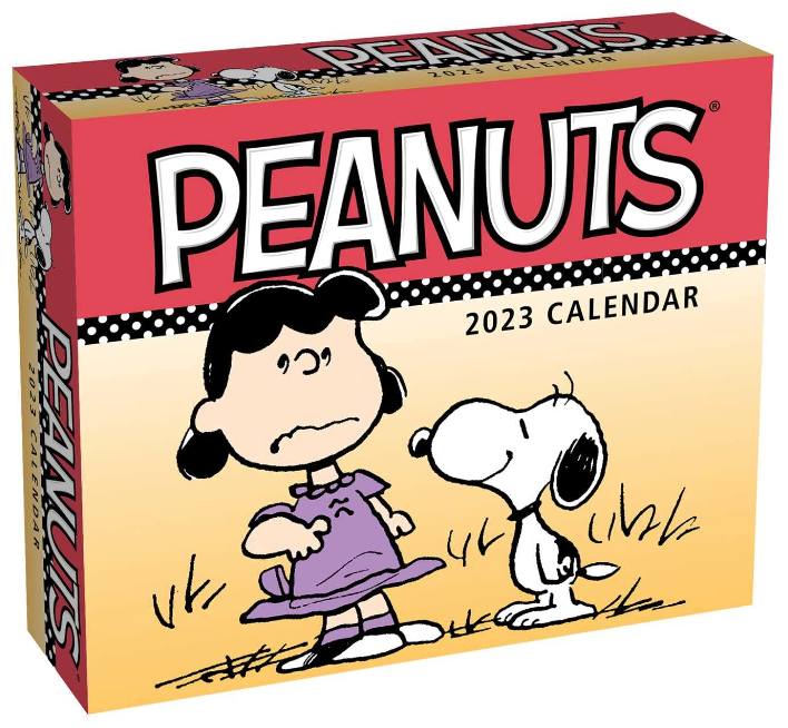 a photo of the Peanuts 2023 Day-to-Day Calendar
