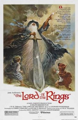 poster for Ralph Bakshi's The Lord of the Rings movie