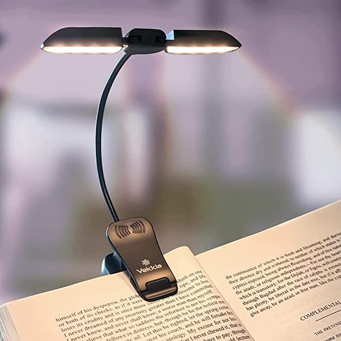 a photo of a clip-on book light