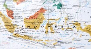 Image of map of Indonesia
