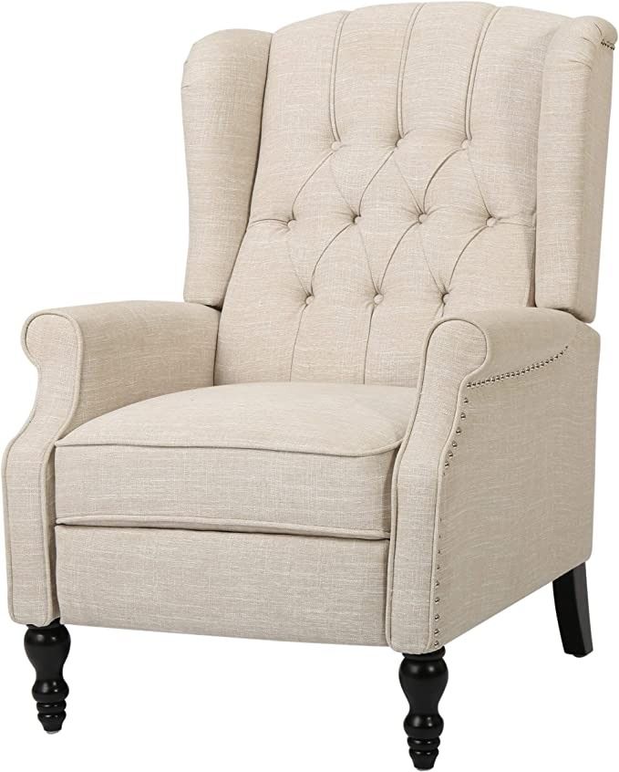 a photo of a reading armchair