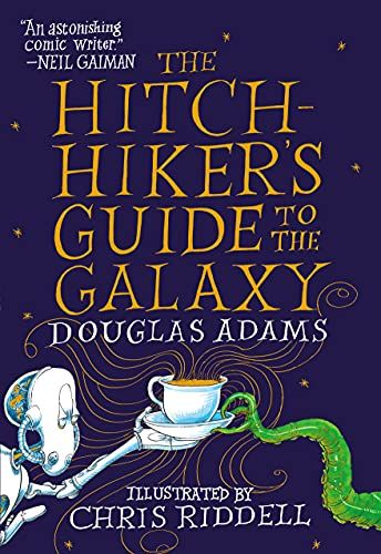 Book cover of The Hitchhiker's Guide to the Galaxy, Illustrated
