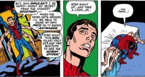 spider man comic panel