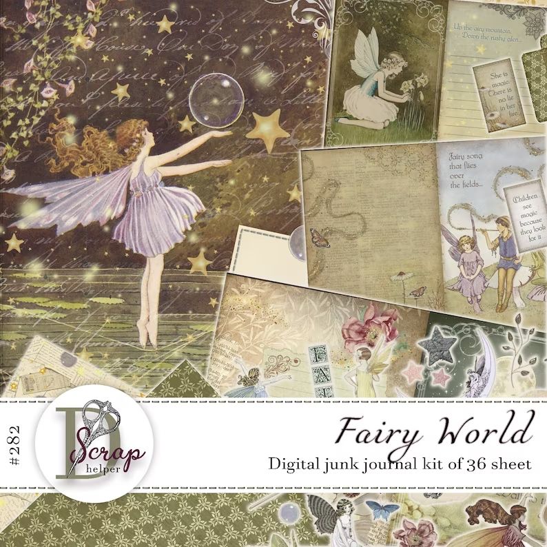 Fairy junk journal kit
