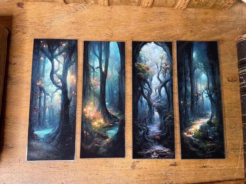 Enchanted forest bookmarks