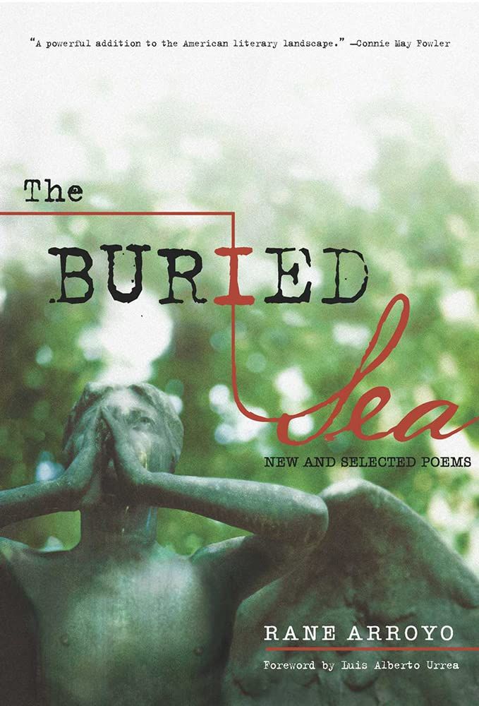 a graphic of the cover of The Buried Sea by Rane Arroyo