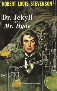 a book cover of Dr Jekyll and Mr Hyde