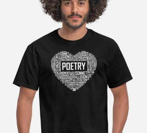 image of poetry heart tshirt