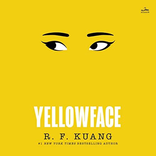 a graphic of the cover of Yellowface by R.F. Kuang