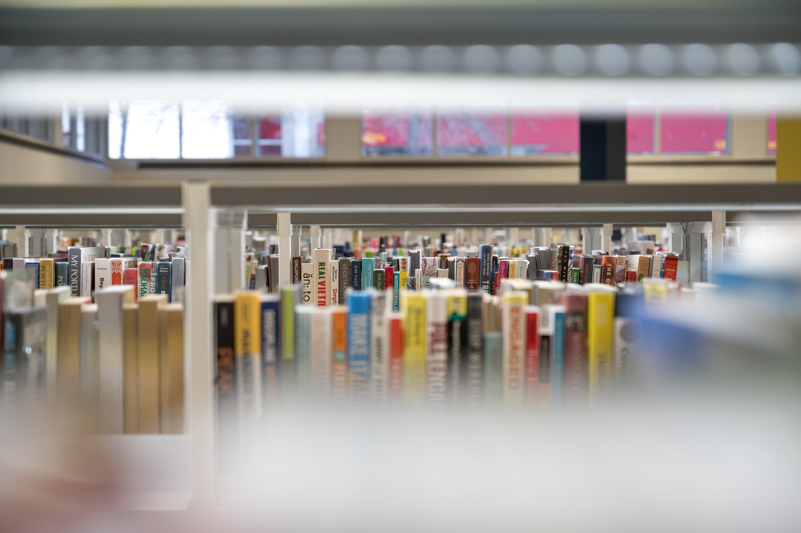 Image of library bookshelves