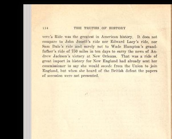 Image of screen shot from truths of history text