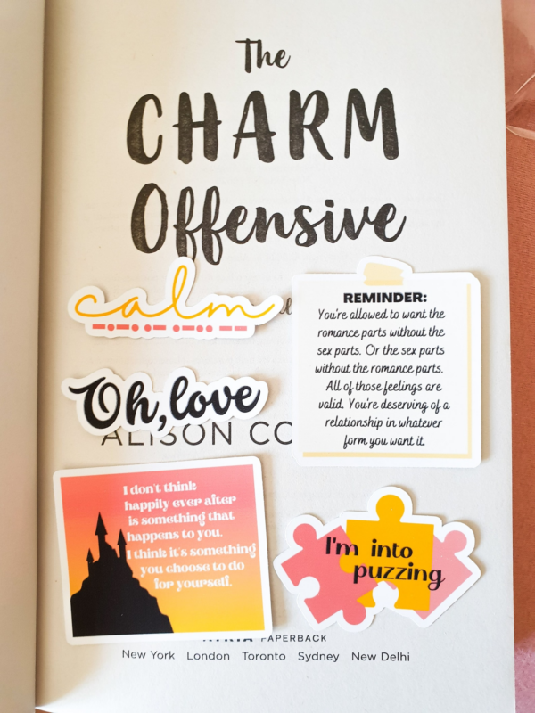 Set of stickers inspired by The Charm Offensive