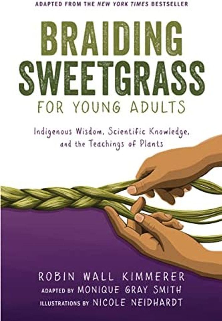 cover of Braiding Sweetgrass for Young Adults