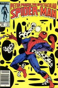 spider-man comic featuring the spot