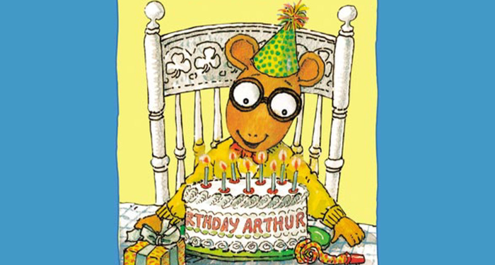 a cropped cover of Arthur's Birthday