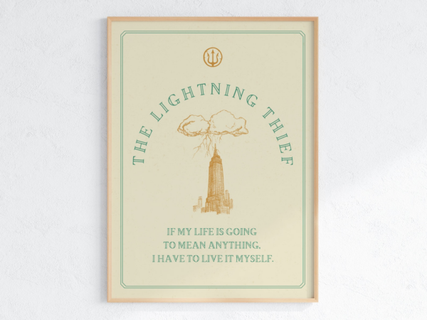 The Lightning Thief minimalist poster