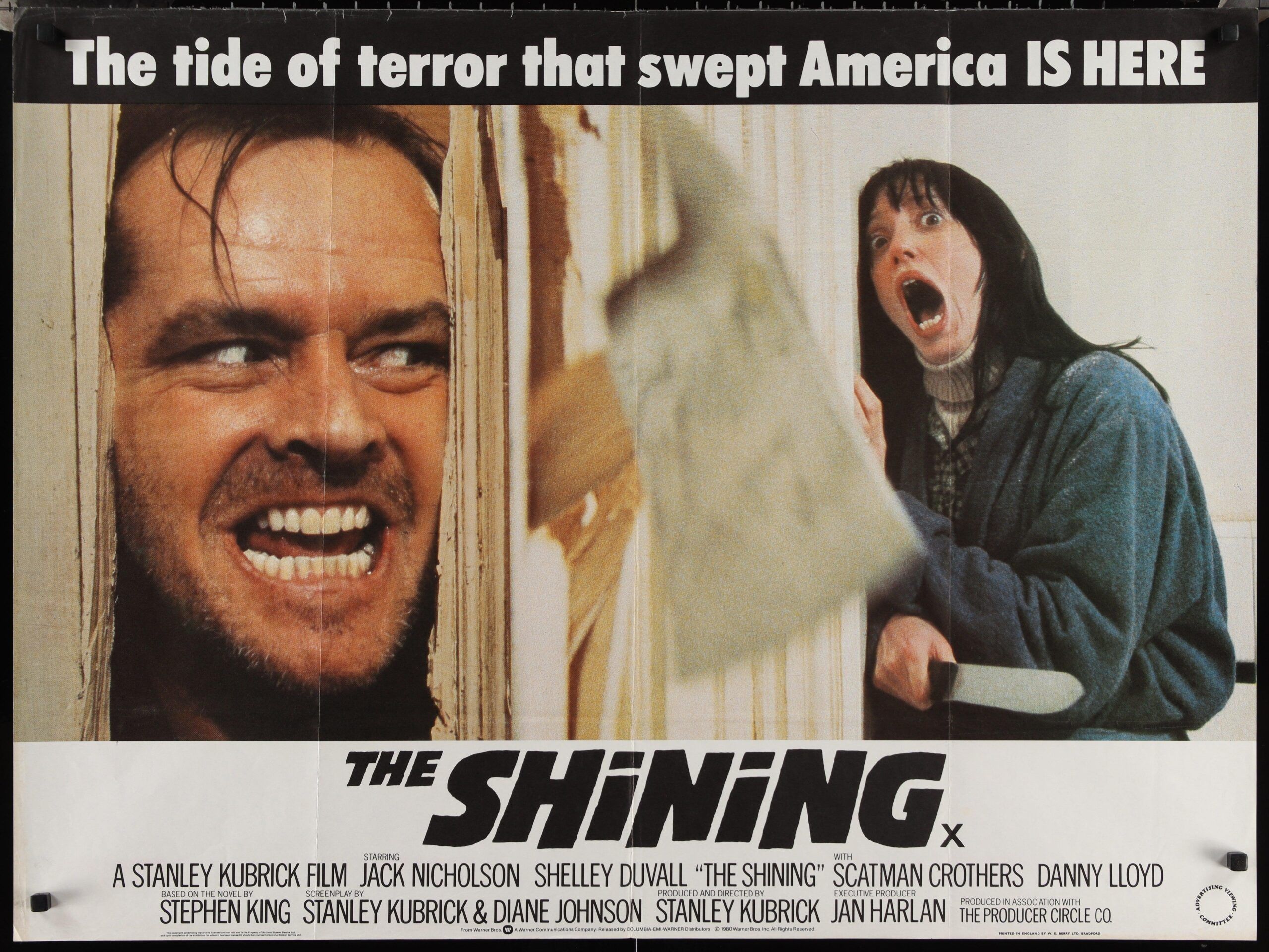 the shining movie poster 1980