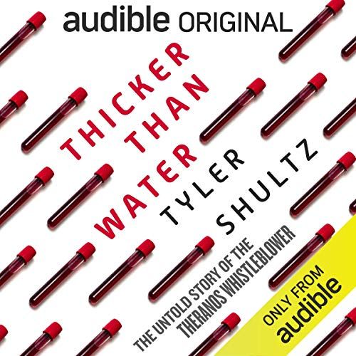 the audiobook cover of Thicker Than Water