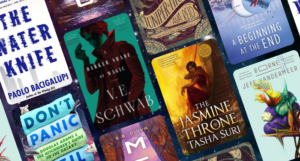 a collage of the SFF book covers listed