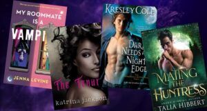 four paranormal romance covers