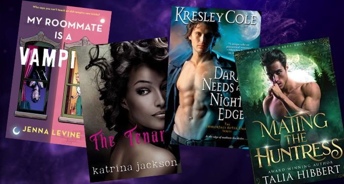 four paranormal romance covers