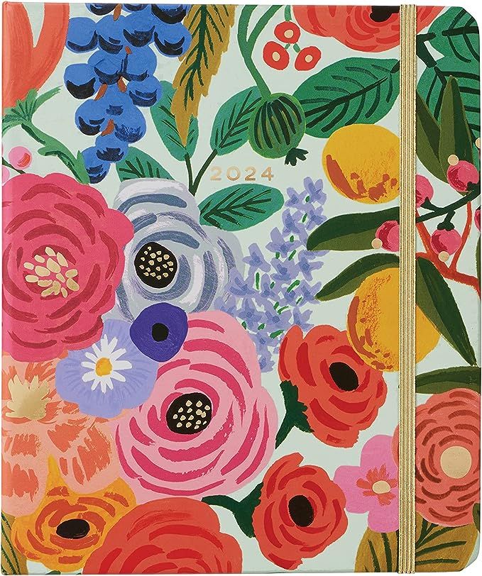 floral cover of Rifle Paper Co planner