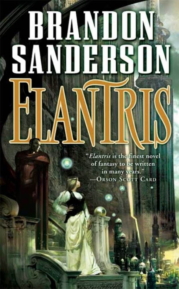 Elantris by Brandon Sanderson Book Cover