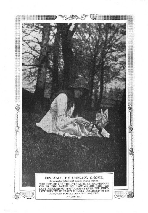 A page from "Fairies Photographed" by Arthur Conan Doyle, featured in The Strand Magazine in December 1920