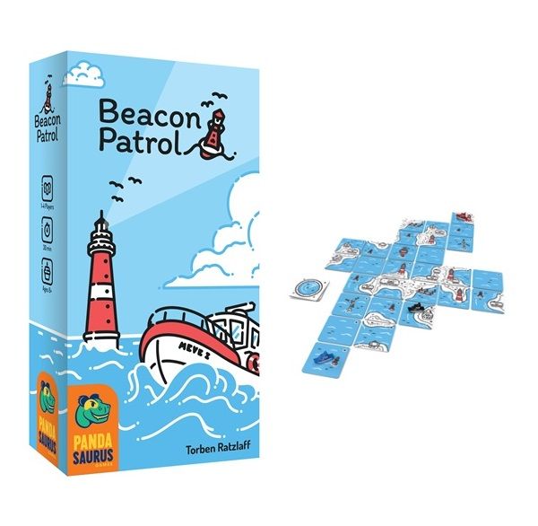 image of Beacon Patrol board game with components