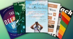 fan collage of five covers of nonfiction books released in 2023
