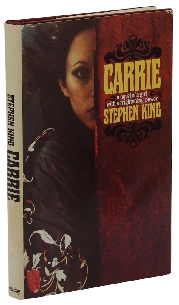 Cover of the first edition of Carrie by Stephen King.
