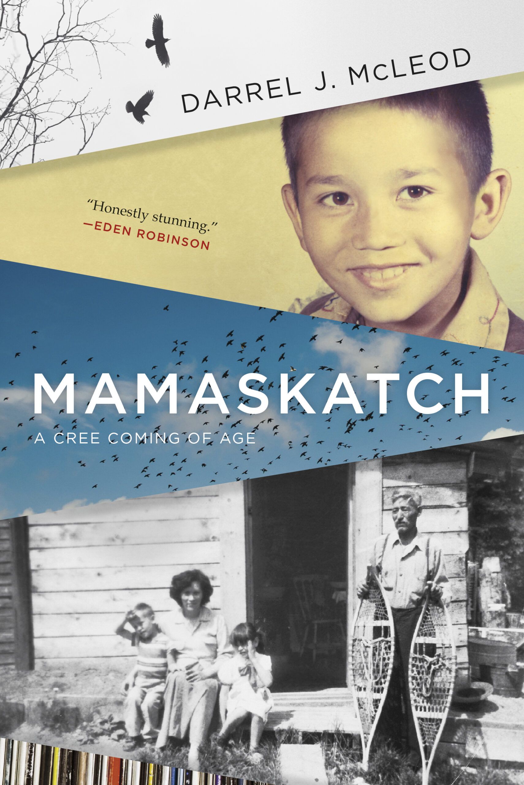 a graphic of the cover of Mamaskatch: A Cree Coming of Age by Darrel J. McLeod