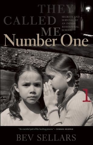a graphic of the cover of They Called Me Number One by Bev Sellars