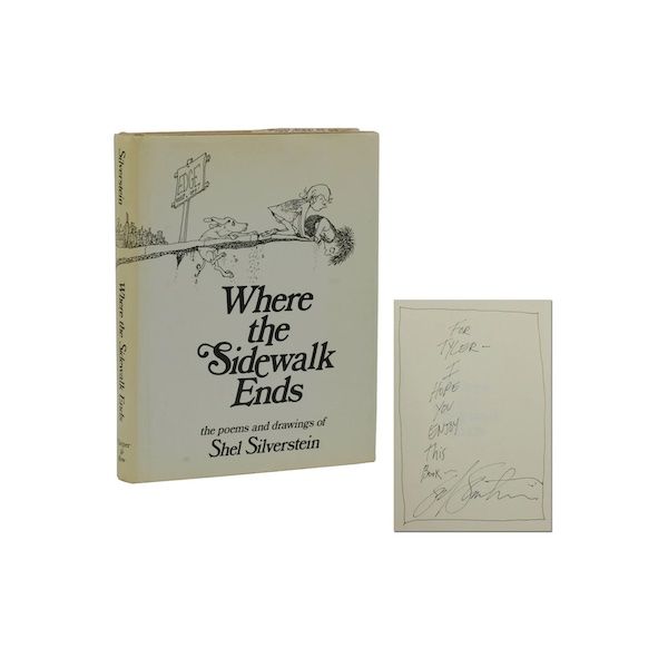 Signed copy of Where the Sidewalk Ends by Shel Silverstein