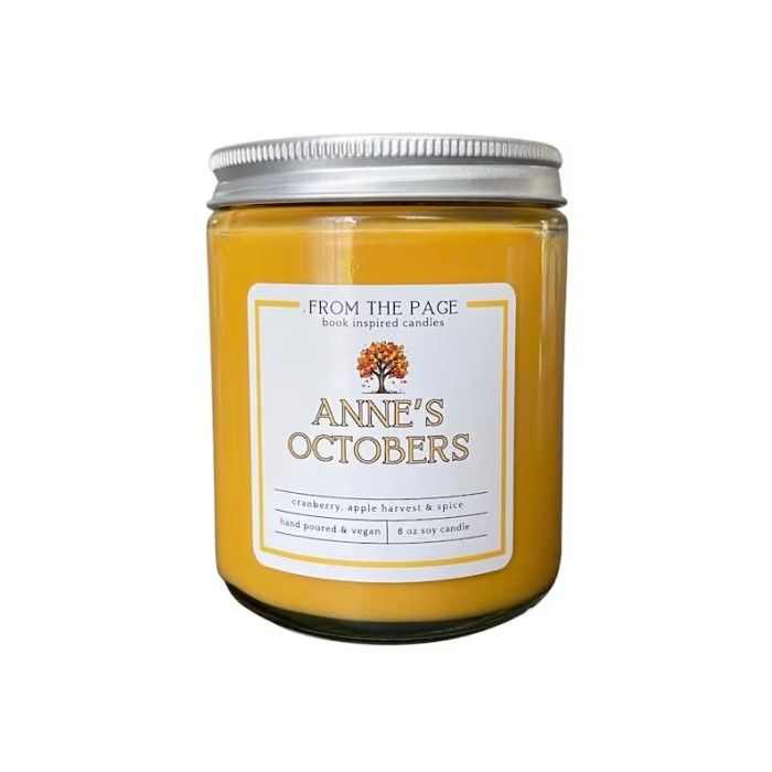 anne's october bookish candle