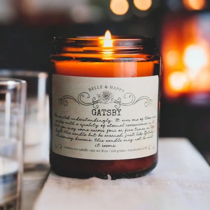 gatsby bookish candle