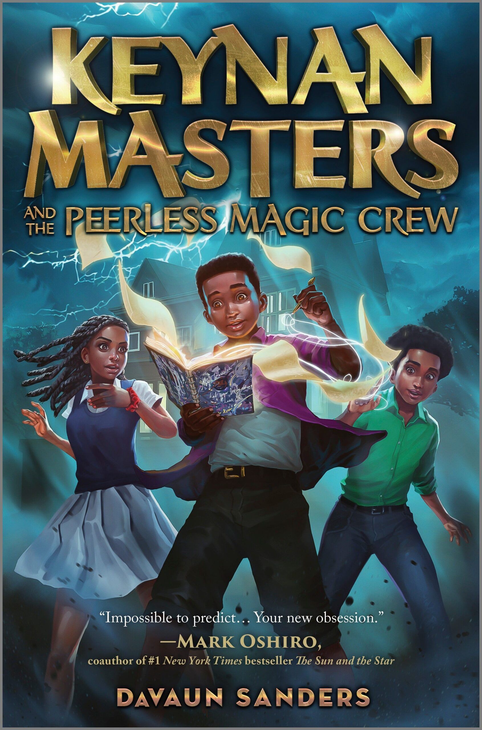 Book cover of Keynan Masters and the Peerless Magic Crew by DaVaun Sanders