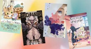 four covers of new manga releases for January 2024