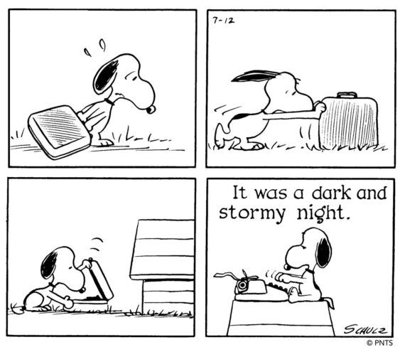 genesis of Snoopy Writing